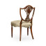 Sheraton Side Chair with Shield Back in Mahogany High Gloss & MOP Details