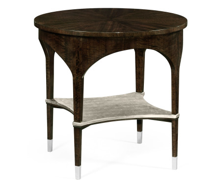 Round Black Eucalyptus Side Table