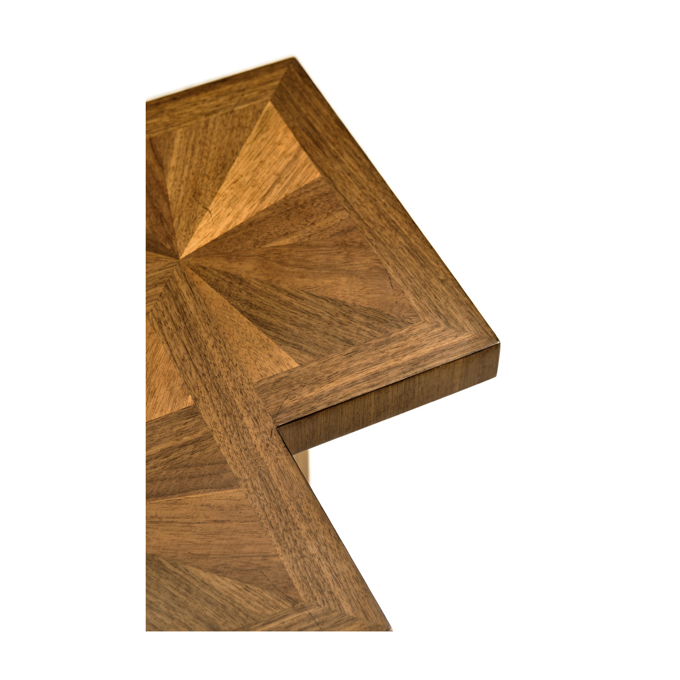 Double Diamond Bookmatched Walnut Side Table