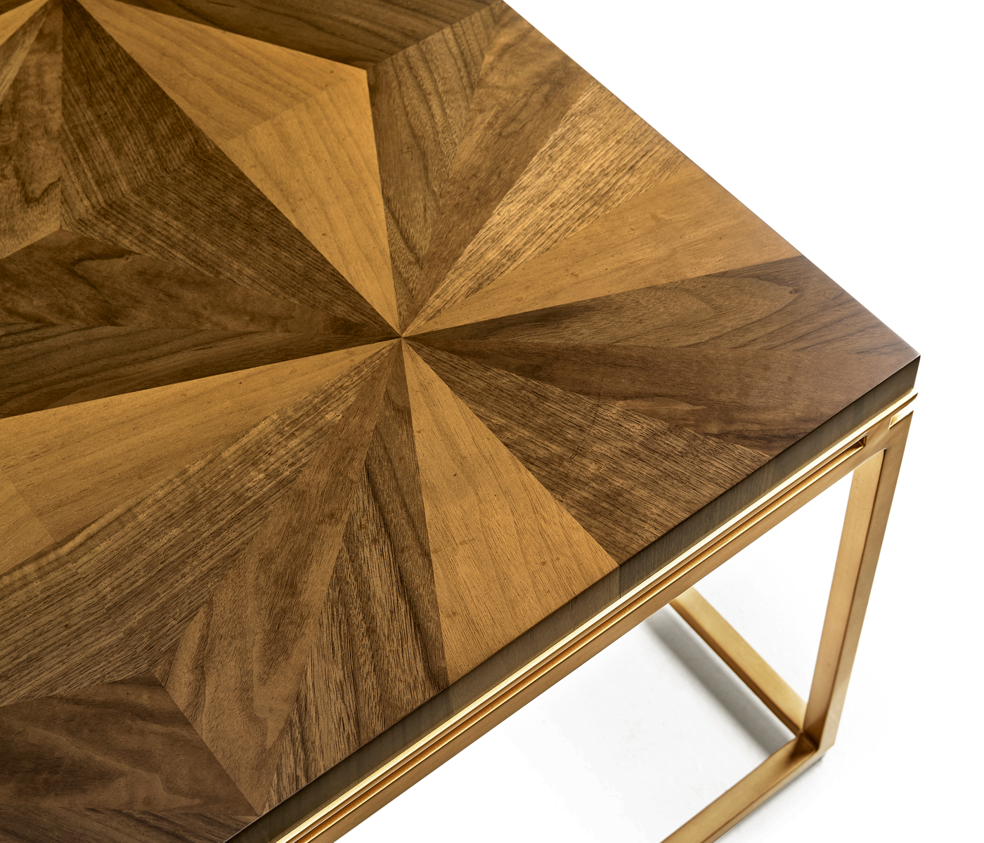 Rectangular Bookmatched Walnut Coffee Table