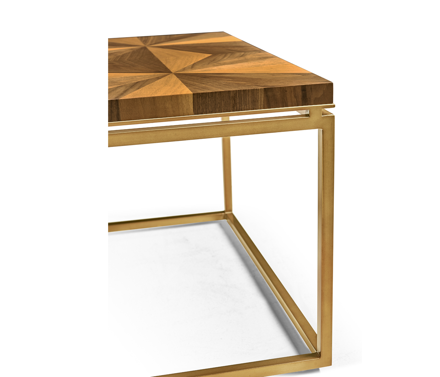 Rectangular Bookmatched Walnut Coffee Table