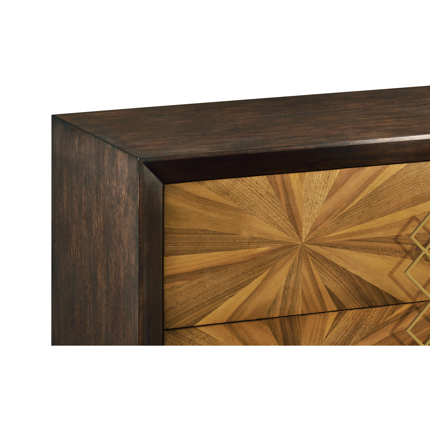 Bookmatched Walnut Chest of Drawers