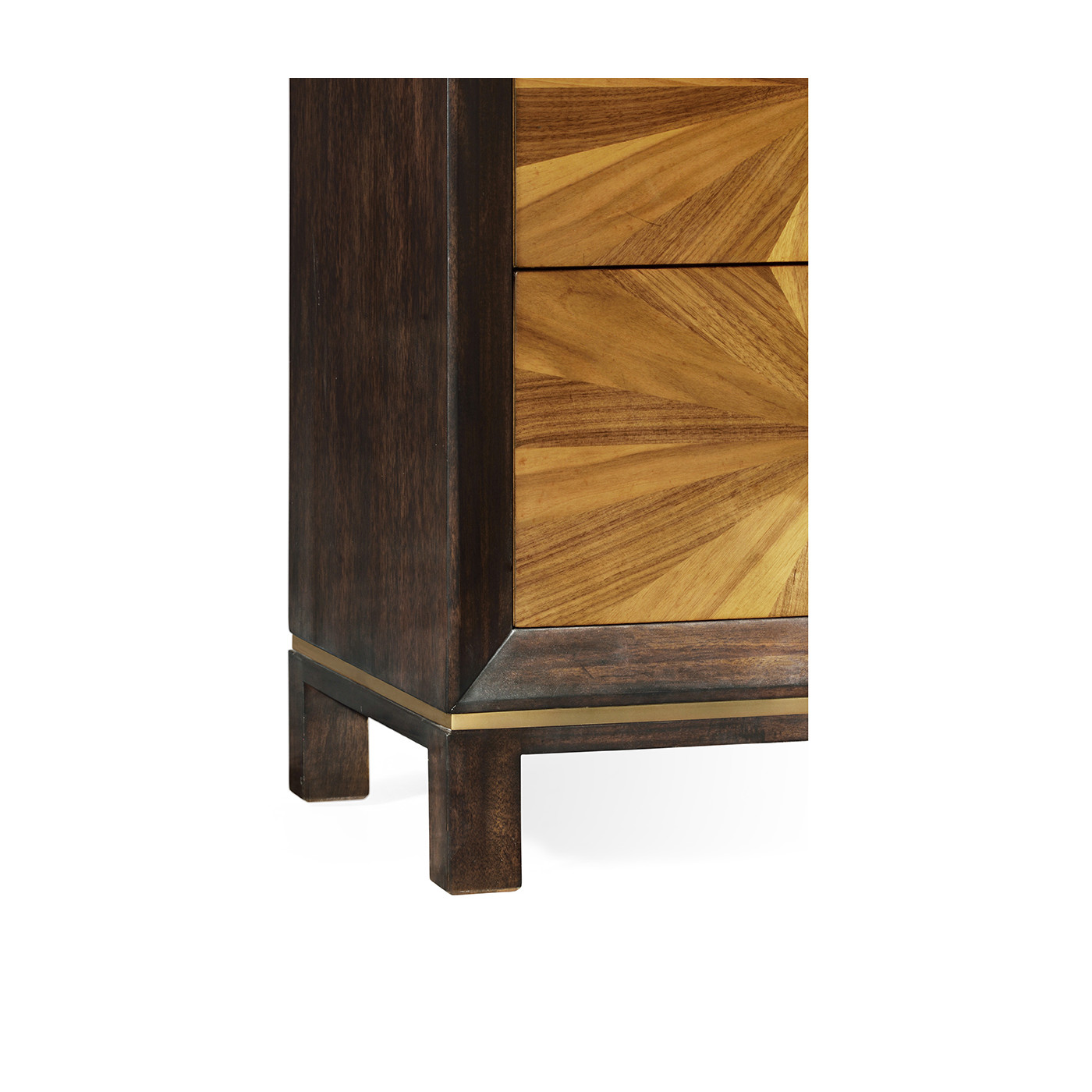 Bookmatched Walnut Chest of Drawers