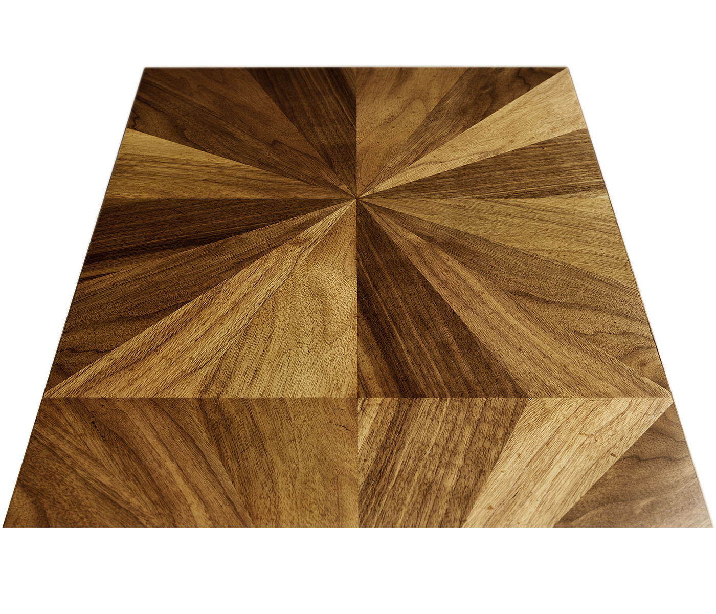 Bookmatched Walnut Console Table