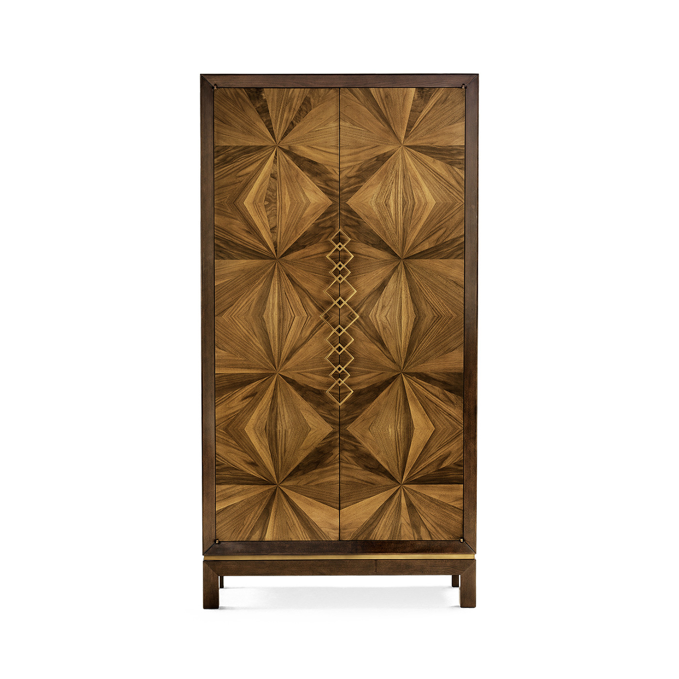 Bookmatched Walnut Storage Cabinet