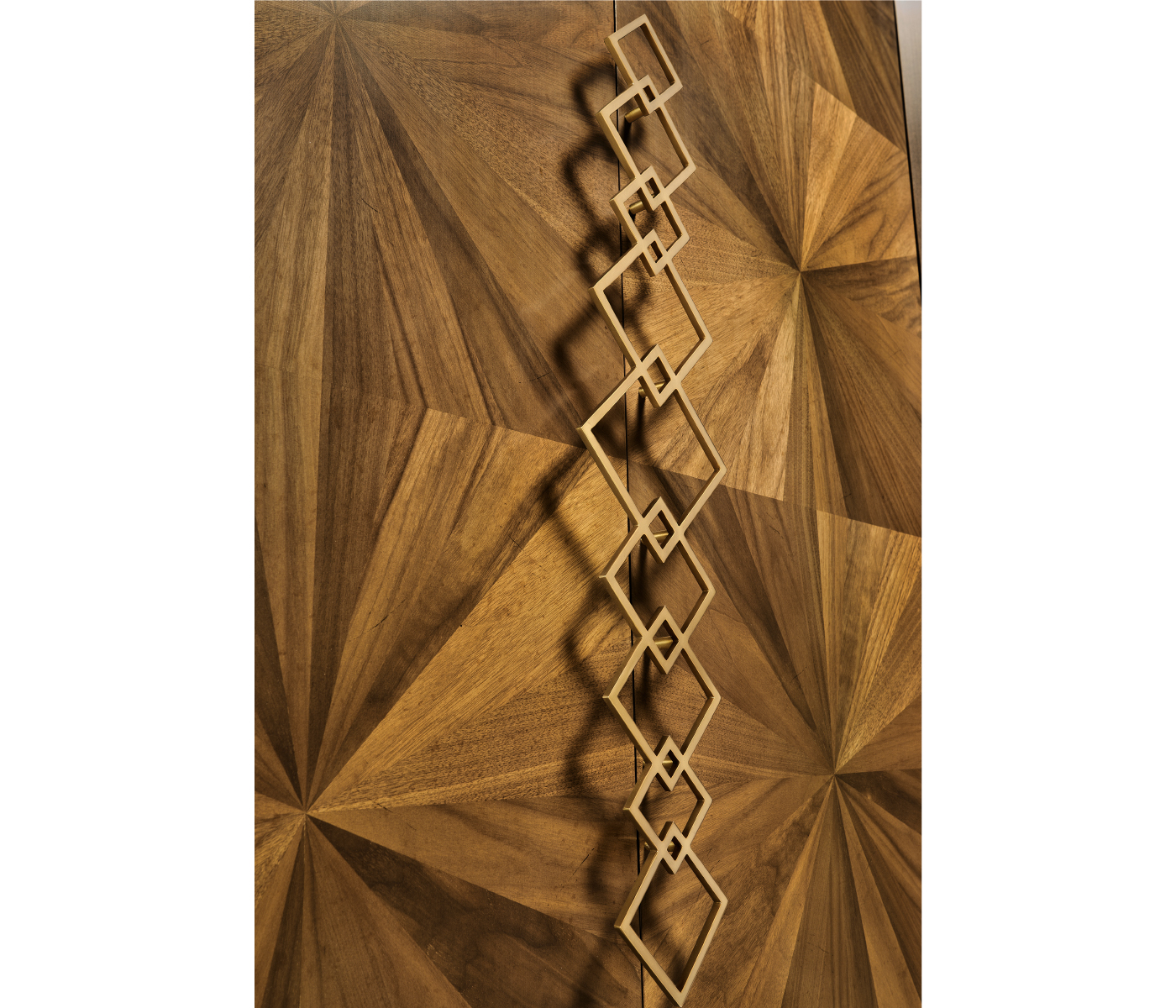 Bookmatched Walnut Storage Cabinet