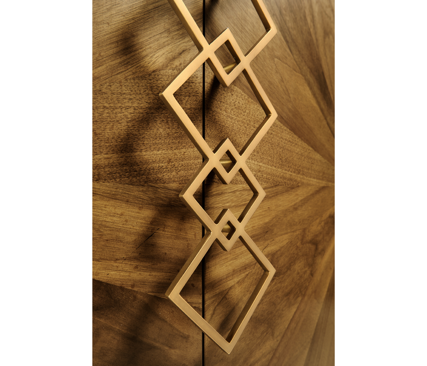Bookmatched Walnut Storage Cabinet