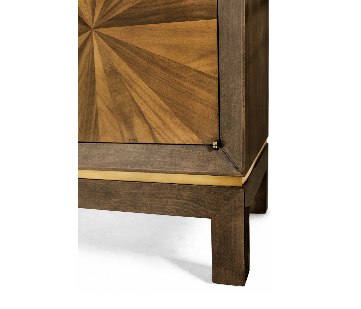 Bookmatched Walnut Storage Cabinet