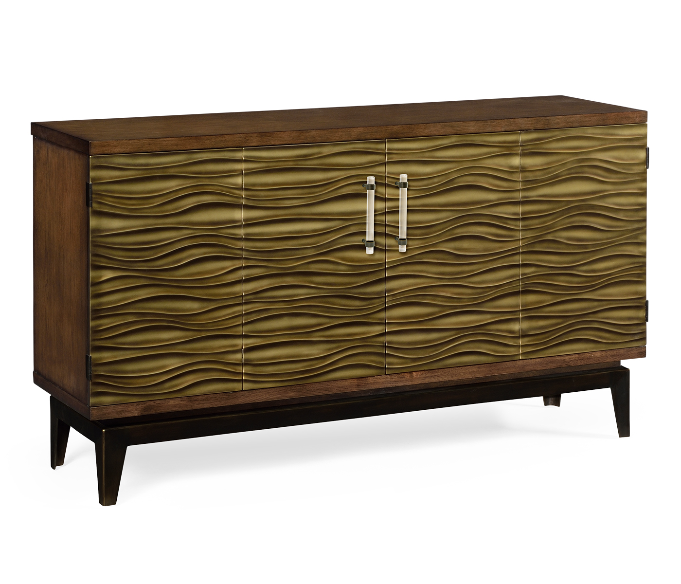 Textured Chestnut Storage Cabinet