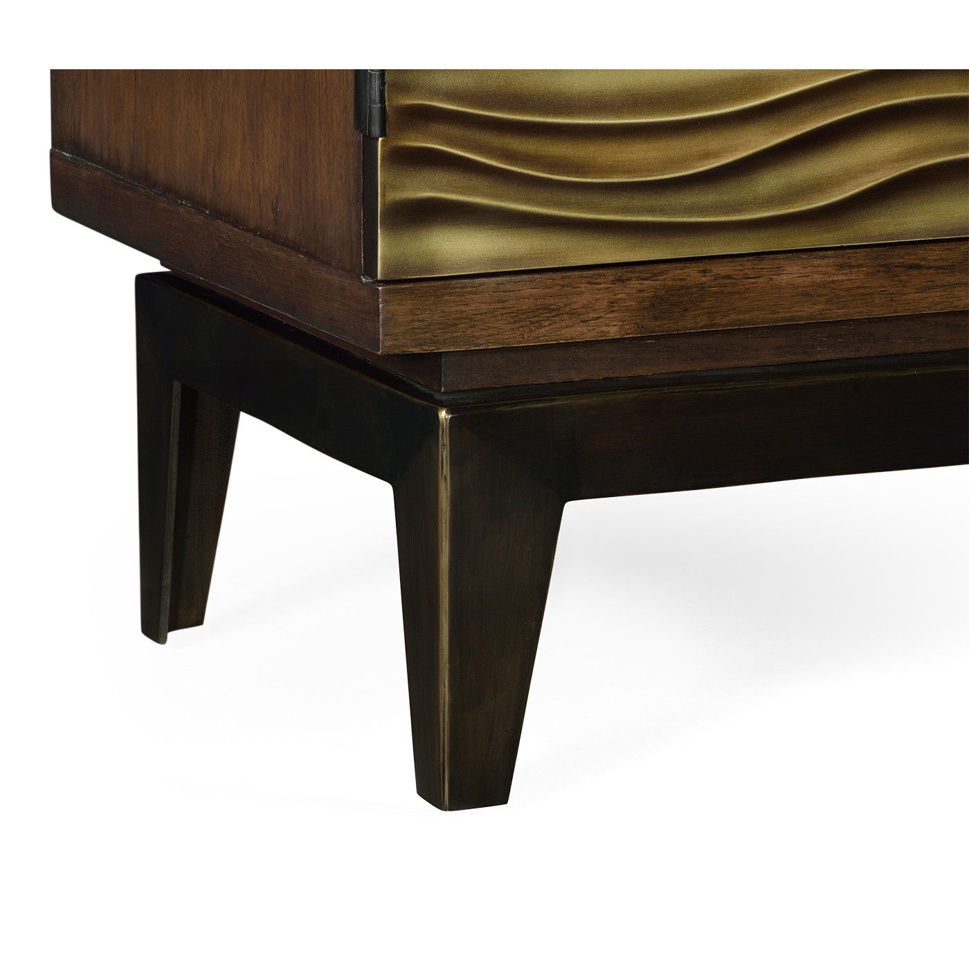 Textured Chestnut Storage Cabinet