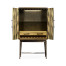 Textured Chestnut Drinks Cabinet