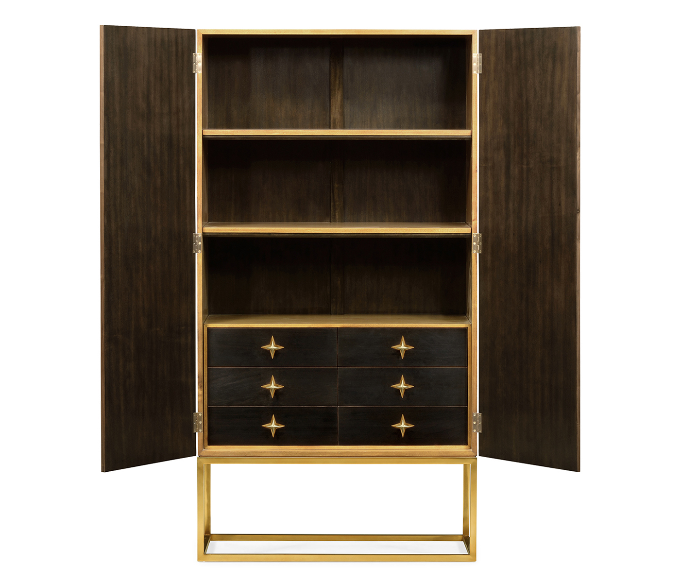 Four-Point Star 3D Geometric Cabinet