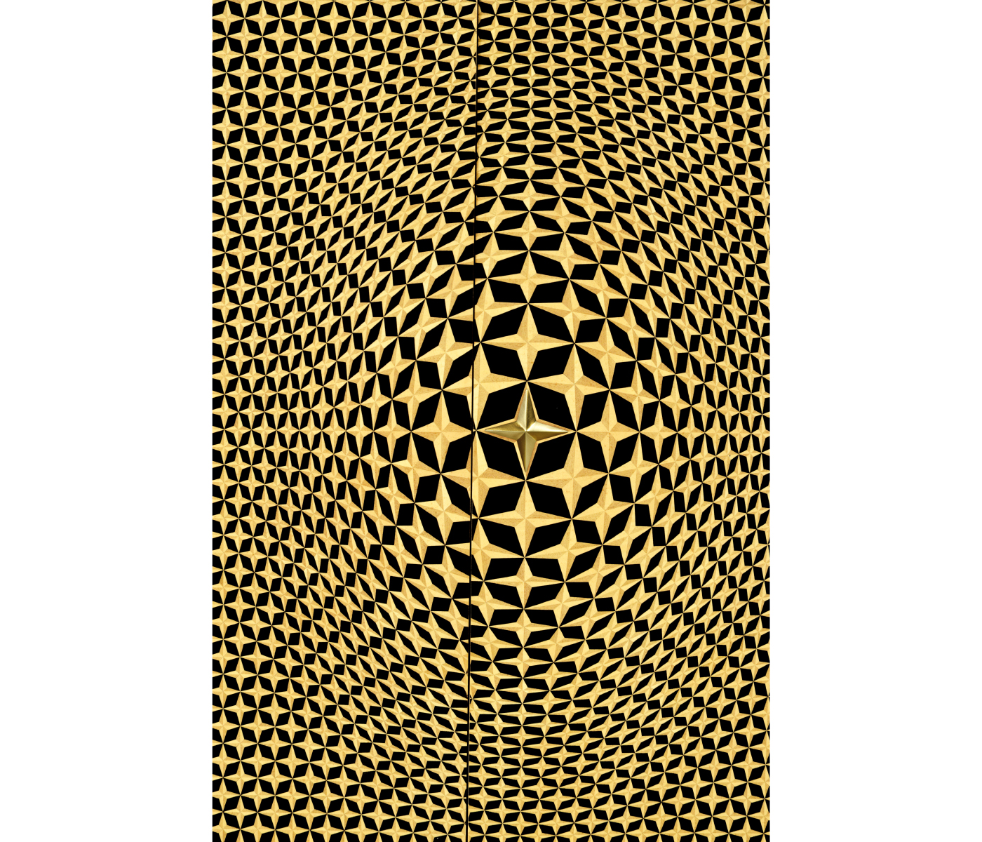 Four-Point Star 3D Geometric Cabinet