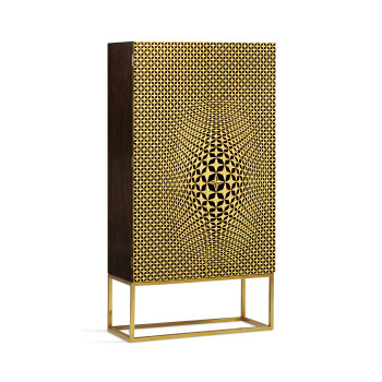Four-Point Star 3D Geometric Cabinet