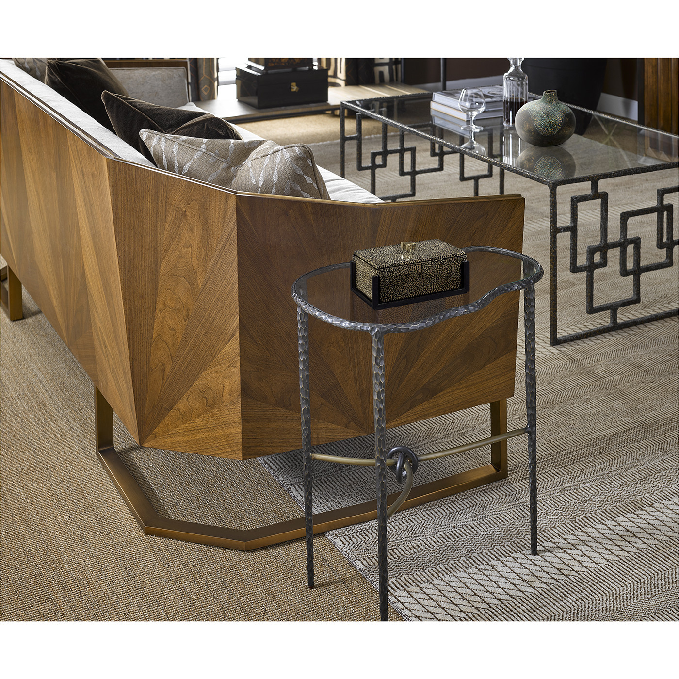 Brass & Glass Coffee Table