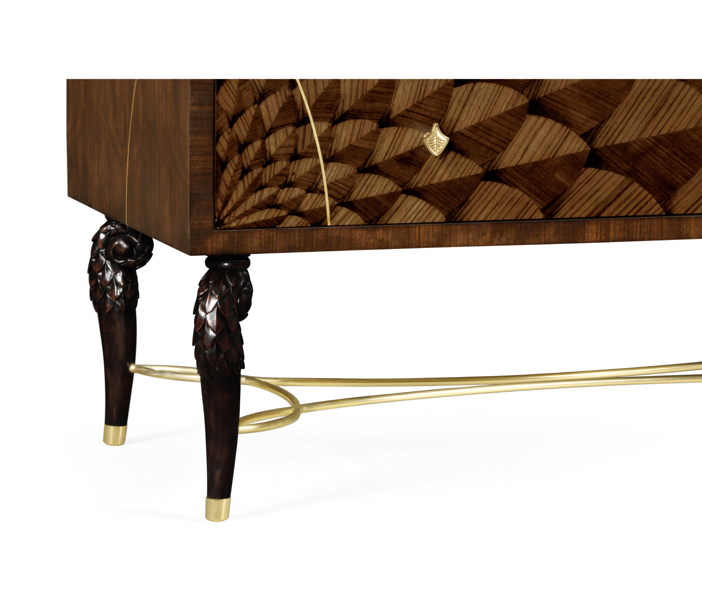 Feather Inlay Chest of Drawers
