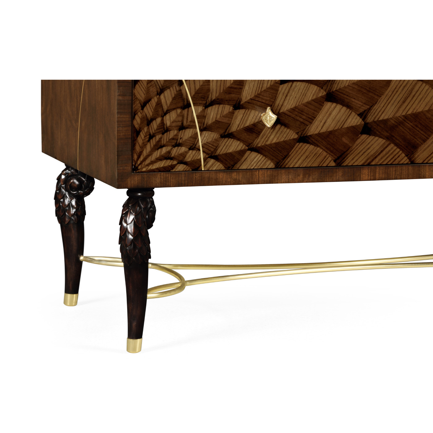 Feather Inlay Chest of Drawers