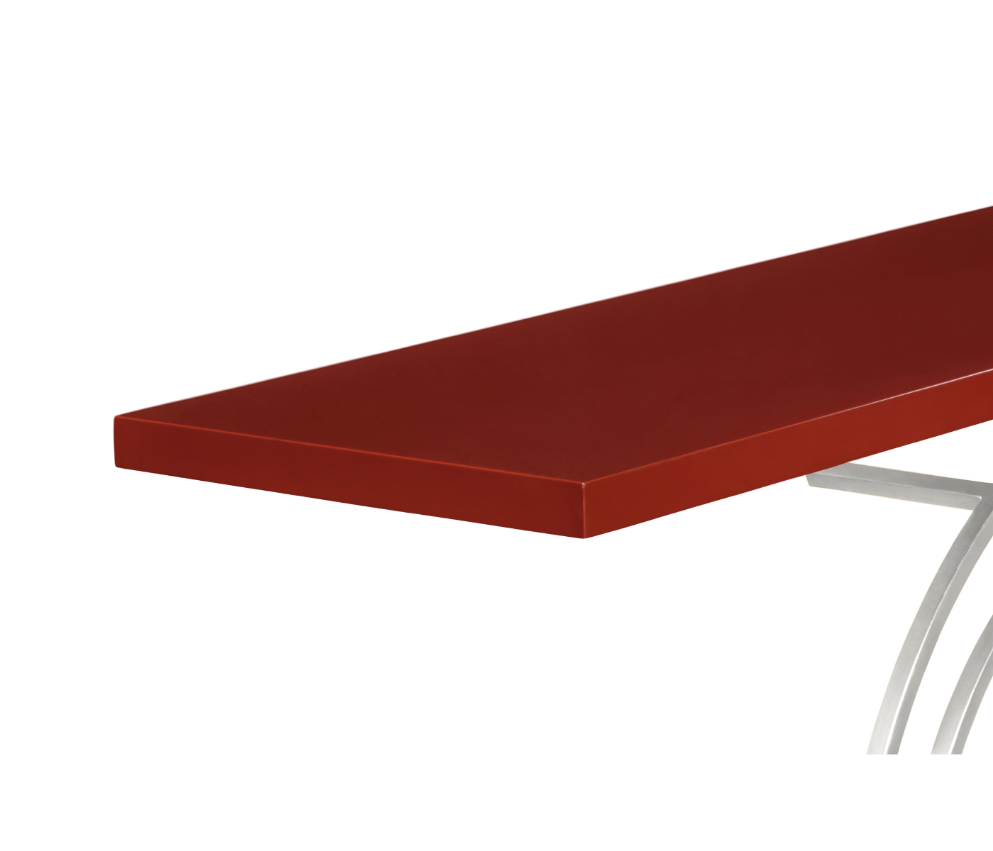 Silver Oriental Medallion Emperor Red Console Table 