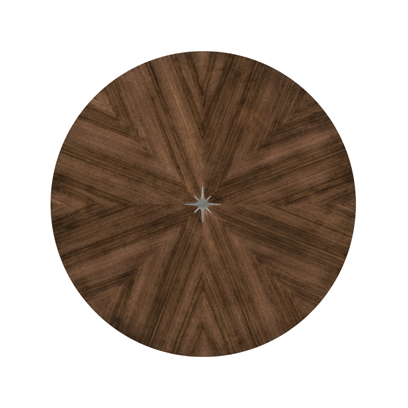 Circular Natural Walnut Dining Table 48