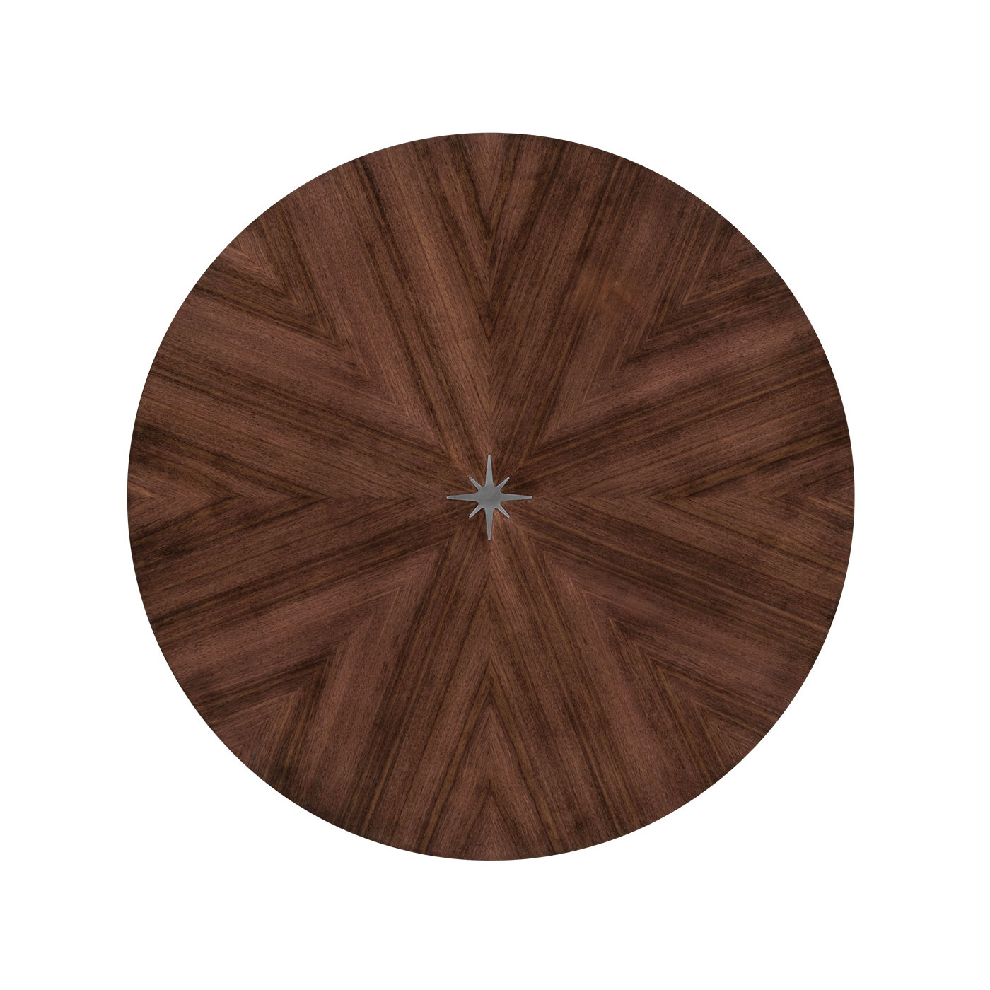 Circular Natural Walnut Dining Table 48