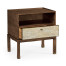Small Natural Walnut Bedside Table