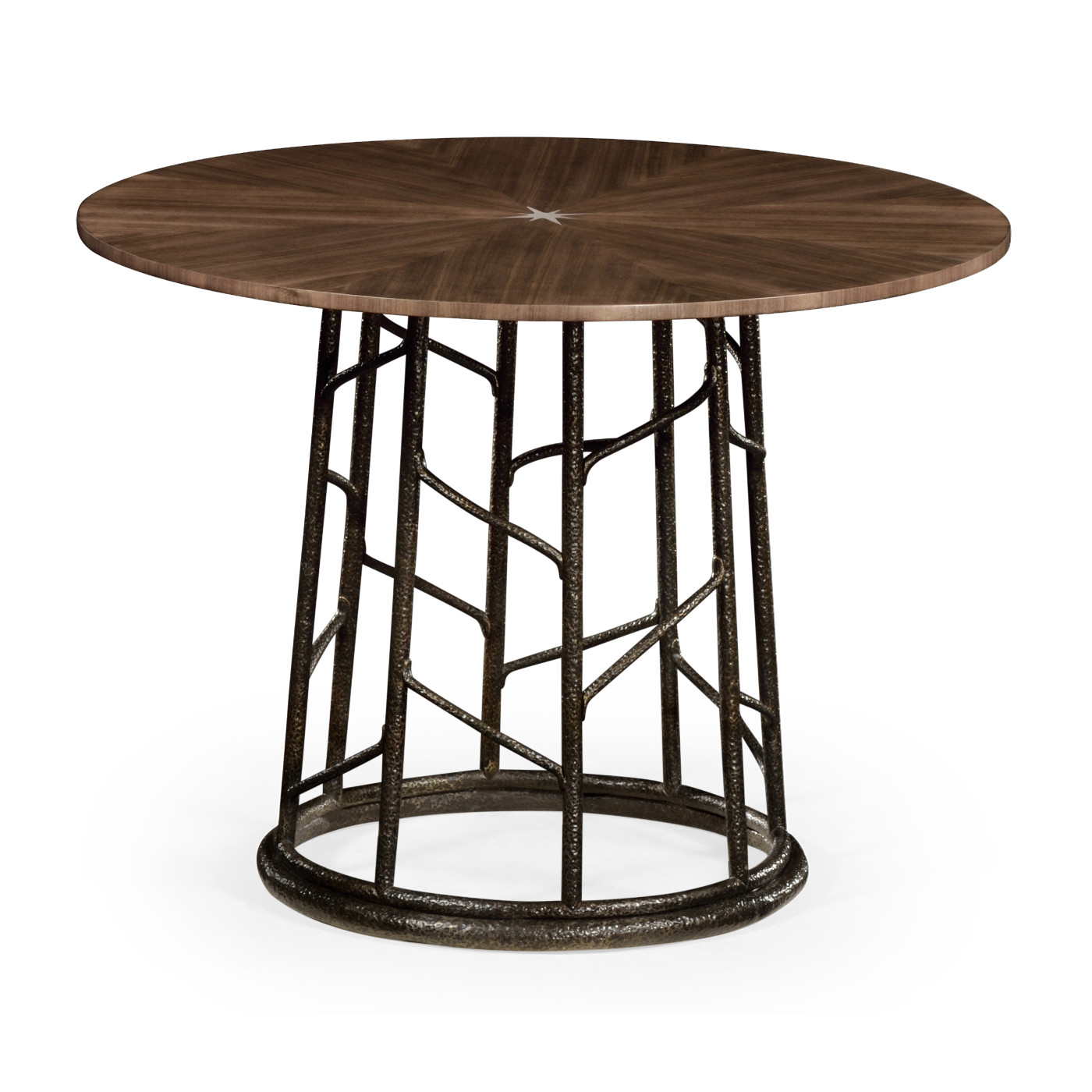 Circular Natural Walnut Continental Table