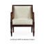 Bergere Brown Rattan Matte Sides & Back Occasional Chair