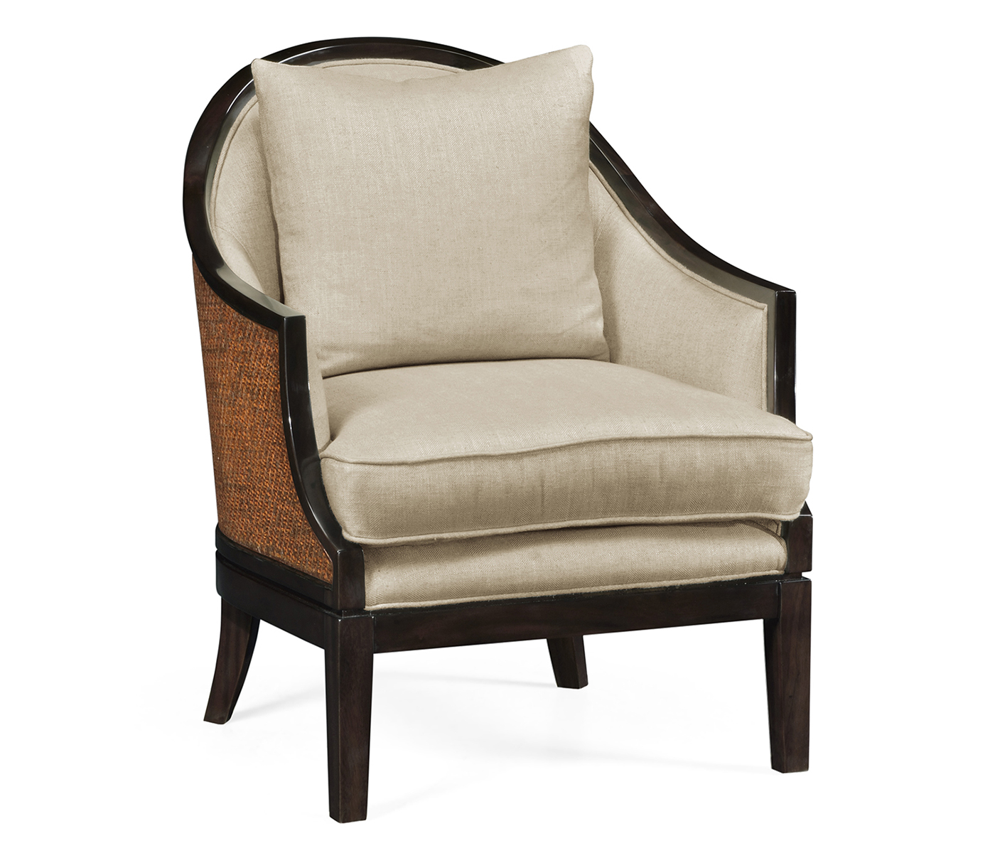 Rouded Langkawi Rattan Back Dining Chair