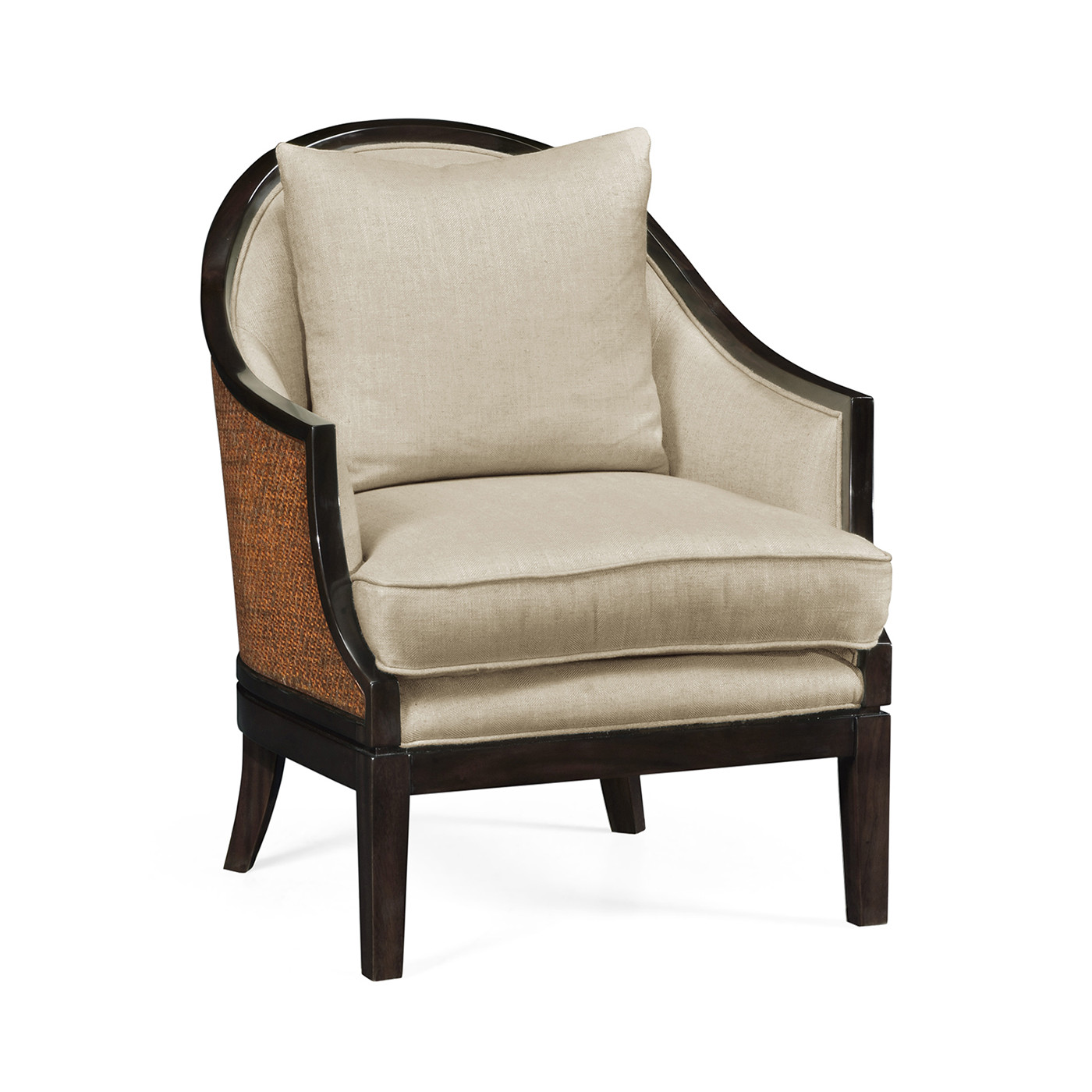Rouded Langkawi Rattan Back Dining Chair
