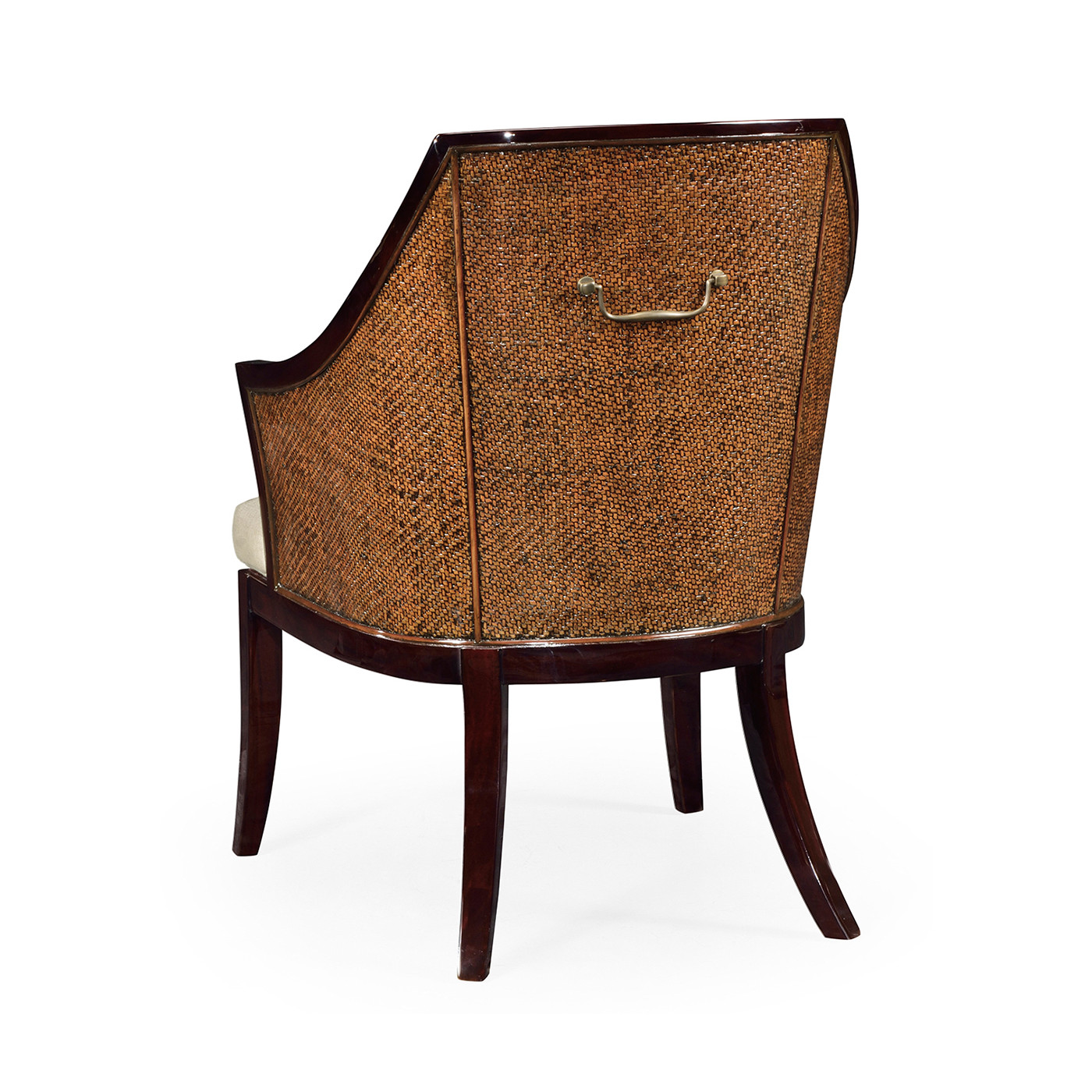 Langkawi Curved Sonokelling & Rattan Occasional Chair