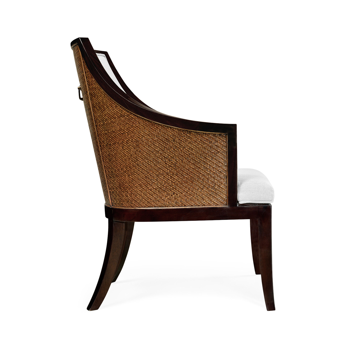 Langkawi Curved Sonokelling & Rattan Occasional Chair