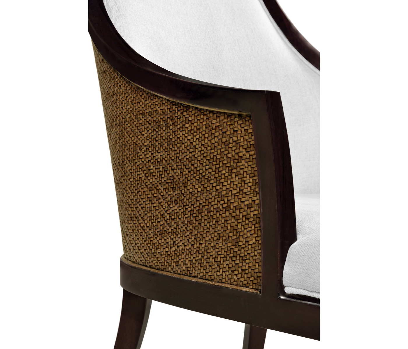 Langkawi Curved Sonokelling & Rattan Occasional Chair