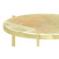 Large Solid Brass & Green Onyx Top Round Lamp Table