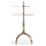 Round Bronze & Glass Side Table