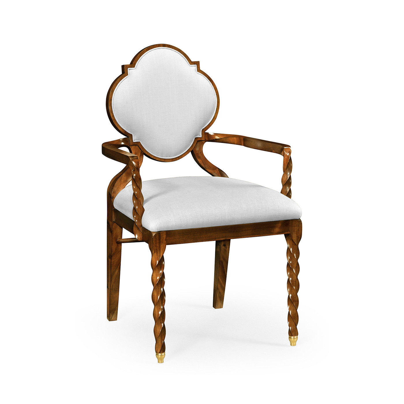 Walnut Barleytwist Dining Arm Chair