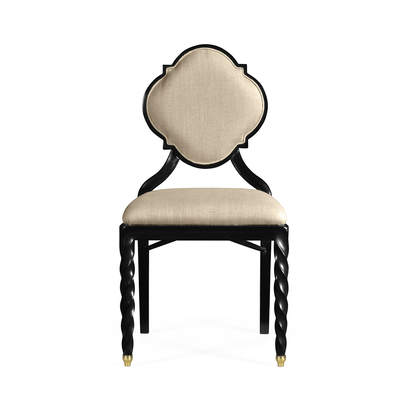 Black Barleytwist Dining Side Chair