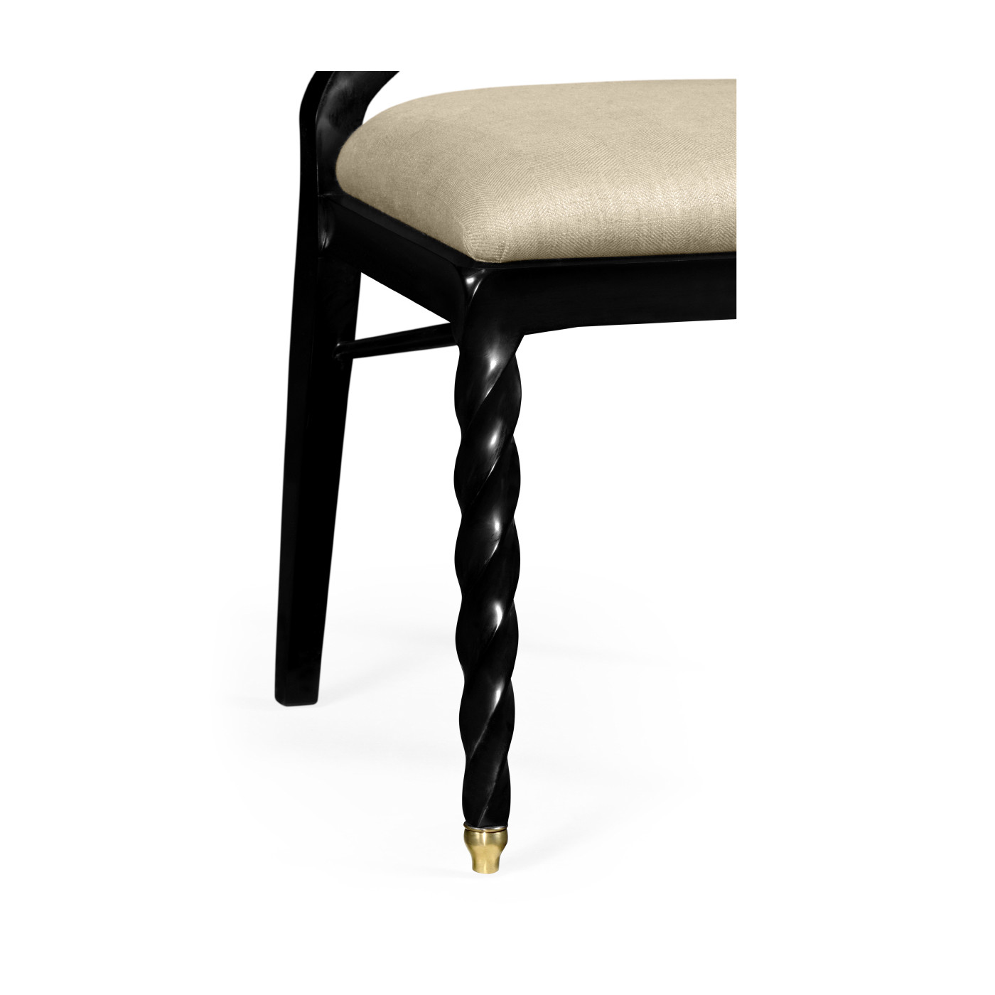 Black Barleytwist Dining Side Chair