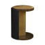 Round Oak with Large Oyster Side Table
