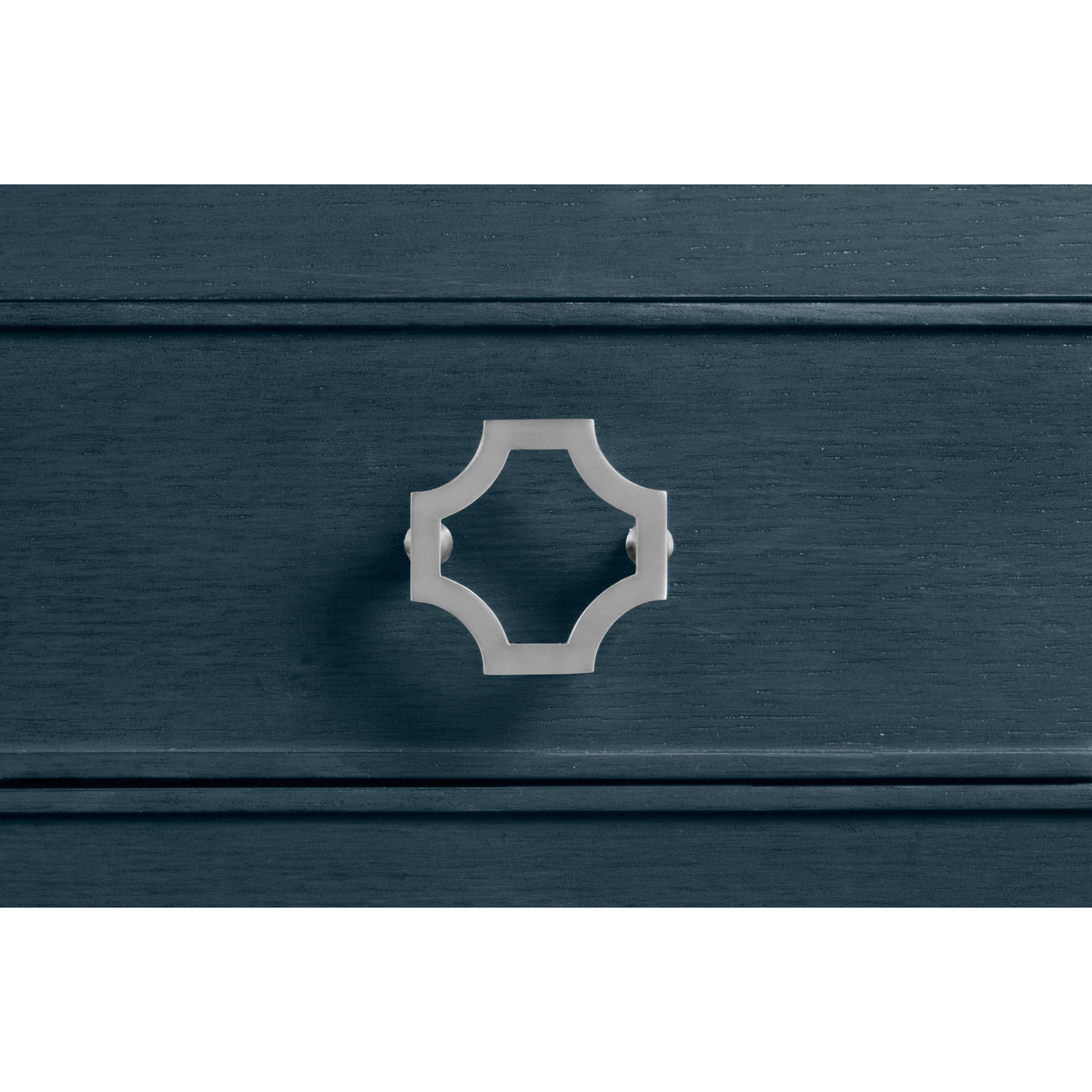 Small Antique Blue Oak Chest of Drawers