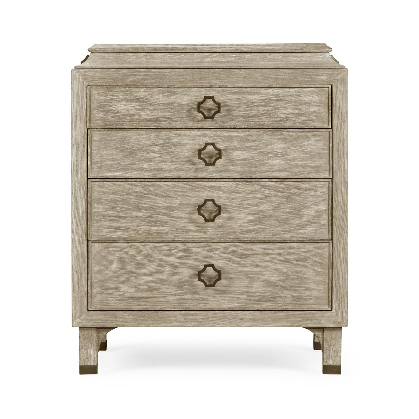 Small Greyed Oak Chest of Drawers