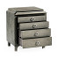 Small Pewter Oak Chest of Drawers
