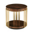 Round Antique Mahogany End Table