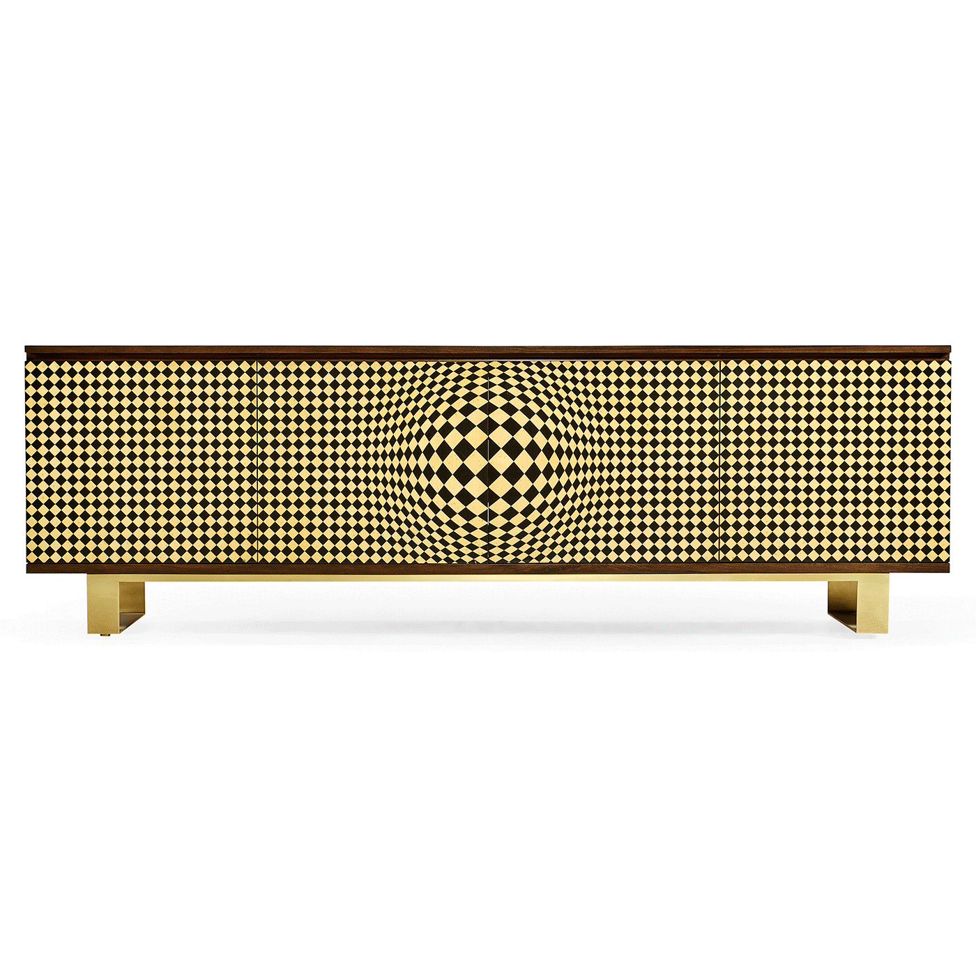 3D Op Art TV Entertainment Unit