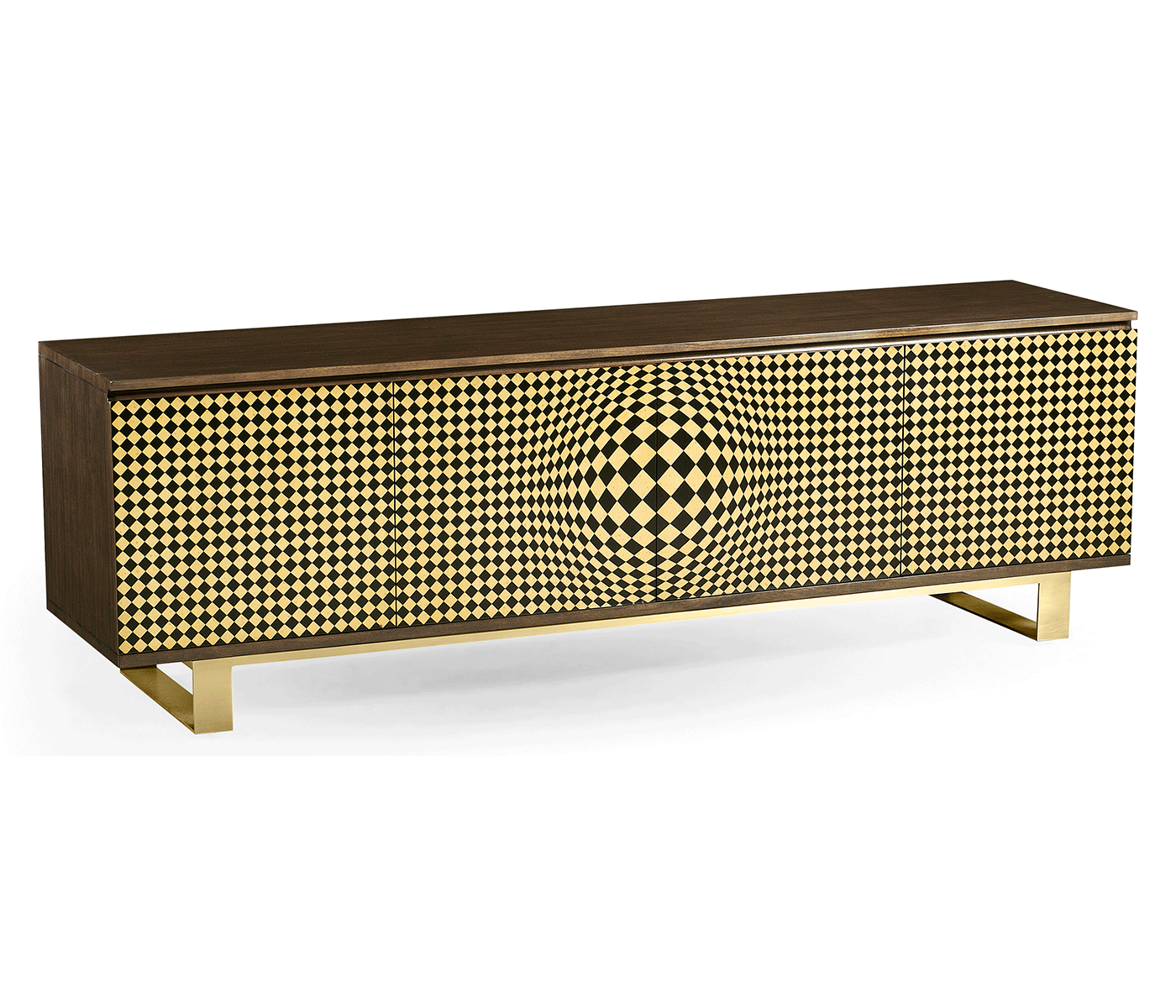 3D Op Art TV Entertainment Unit