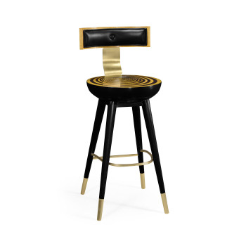 Swivel Bar Stool with Back Support