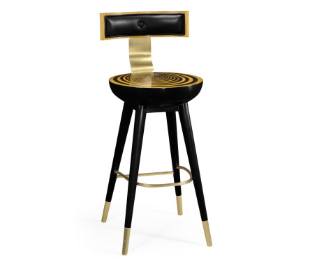 Swivel Bar Stool with Back Support