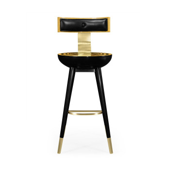 Swivel Bar Stool with Back Support