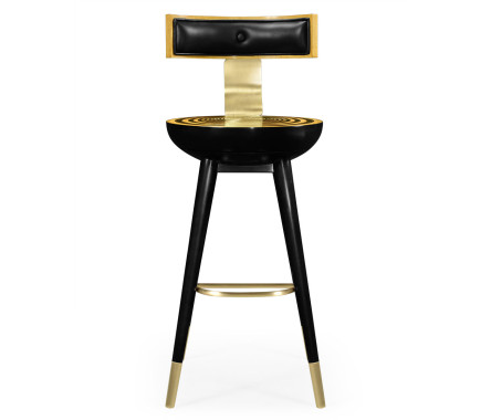Swivel Bar Stool with Back Support