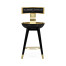 Swivel Counter Stool with Back Support