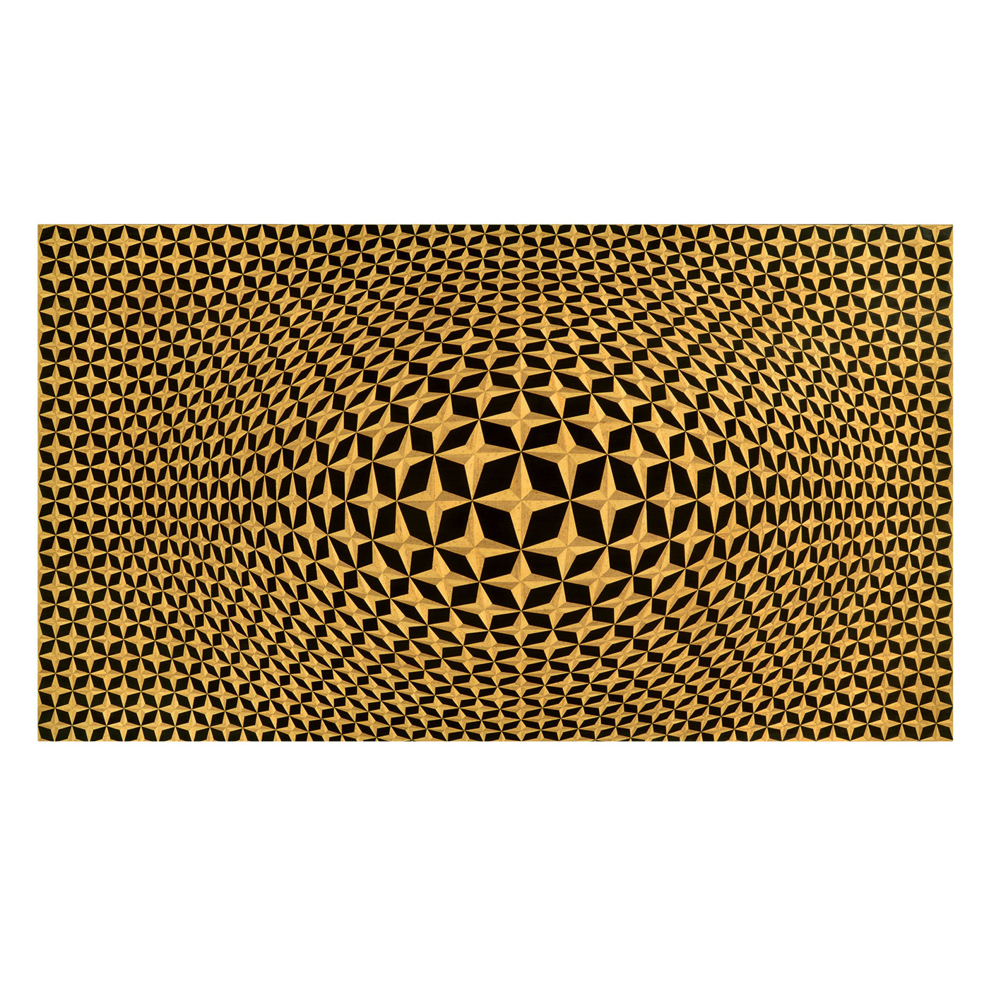 3D Four-Point Star Backlit Geometric Wall Panel